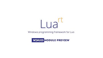 WinUI3 for Lua Preview