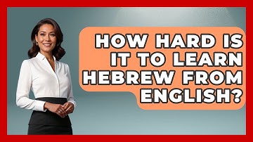 How Hard Is It To Learn Hebrew From English? - Jewish Teachings For All