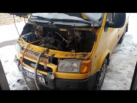 Форд Транзит (Ford Transit) промывка радиатора печки.