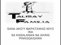 Mahal kong ina by talisay familia