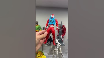 upgrading my scarlet spider custom even more ! #spiderman #actionfigure  #marvel #marvelmondays