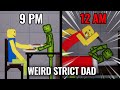 Weird strict dad short horror film in melon playground  people playground