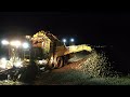 [4K] Rübenernte mit Ropa Tiger V8-4  bei Nacht mit Schnee // Zuckerrübentechnik