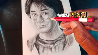 Magical pencil ! Harry Potter drawing . #shorts : tutorial 🤓