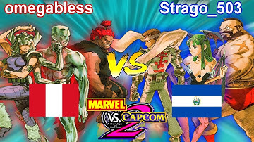 Marvel vs Capcom 2: New Age of Heroes - omegabless vs Strago_503