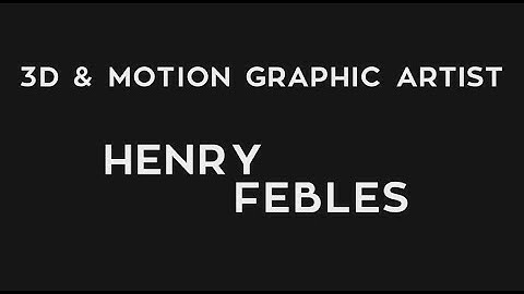 3D Motion Graphics & Environments Demo Reel