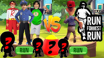 Tag with Ryan vs Run Forrest Run - All Characters Unlocked PJ Masks Catboy New Update Combo Panda