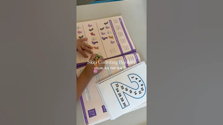 Skip Counting Booklet Math Visual Aids Kindergarten Math #earlymathskills #skipcounting #homeschool