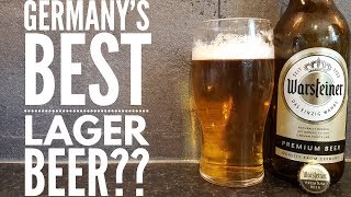 Warsteiner Premium Lager Beer Review | Brauerei Warsteiner