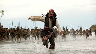 Jack Sparrow chased by cannibals