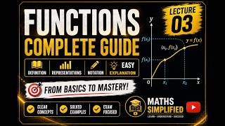 Functions in Mathematics | Definition, Representations & Function Notation | Lecture 03 🚀