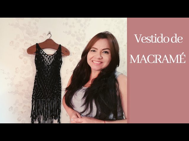 Vestido playero de macrame paso a paso en español - YouTube