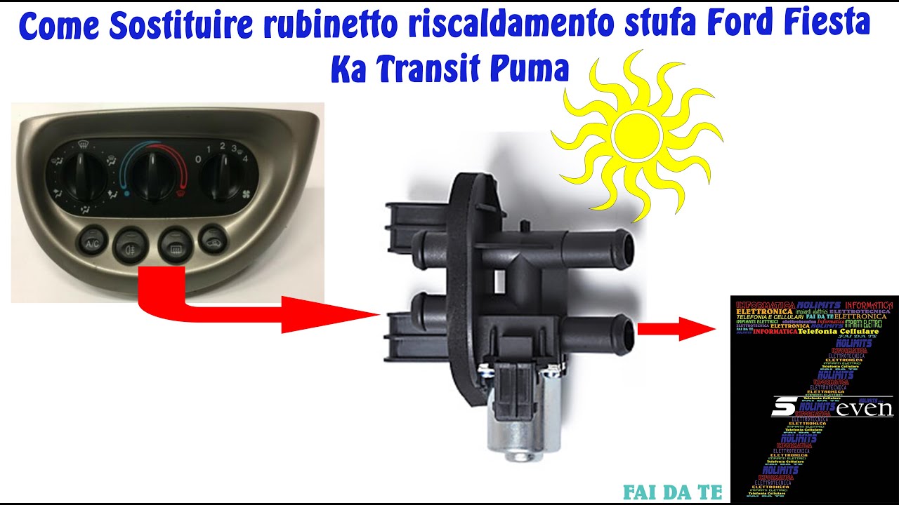 Come Sostituire rubinetto riscaldamento stufa Ford Fiesta Ka Transit Puma -  YouTube