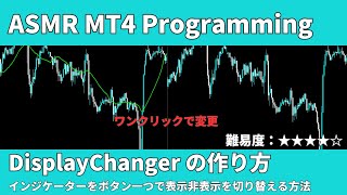 【ASMR MT4 Programming】インジケーターをボタン一つで表示非表示を切り替える方法