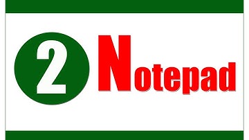 Notepad tutorials Telugu ll How to open notepad ll Notepad Telugu videos ll