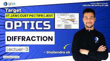 DIFFRACTION | Optics |L3| Target (IIT JAM, CUET PG, TIFR, JEST)