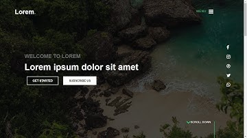 HTML CSS And BOOTSTRAP 4 Simple Website | COMING SOON