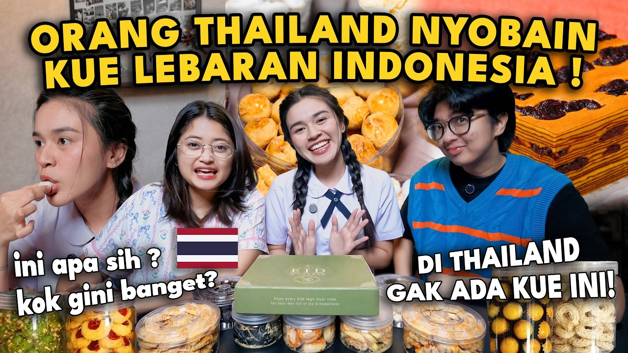 ORANG THAILAND NYOBAIN KUE LEBARAN INDONESIA ‼️