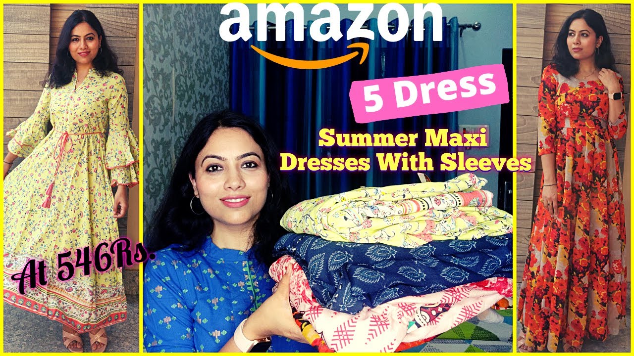 Amazon Summer Maxi Dress Haul Party Wear Floral,Printed Maxi Dresses