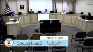 Zoning Board of Adjustment from 3-16-2022 Zoning Board of Adjustment from 3-16-2022