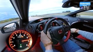 2016 Civic Type R (310hp) - 0-270 km/h acceleration (60FPS) видео Новая Хонда Цивик Р 2016