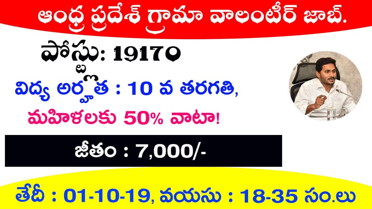 AP Grama Volunteer Jobs Apply Step-By-Step Process II How To Apply Grama Volunteer Jobs.