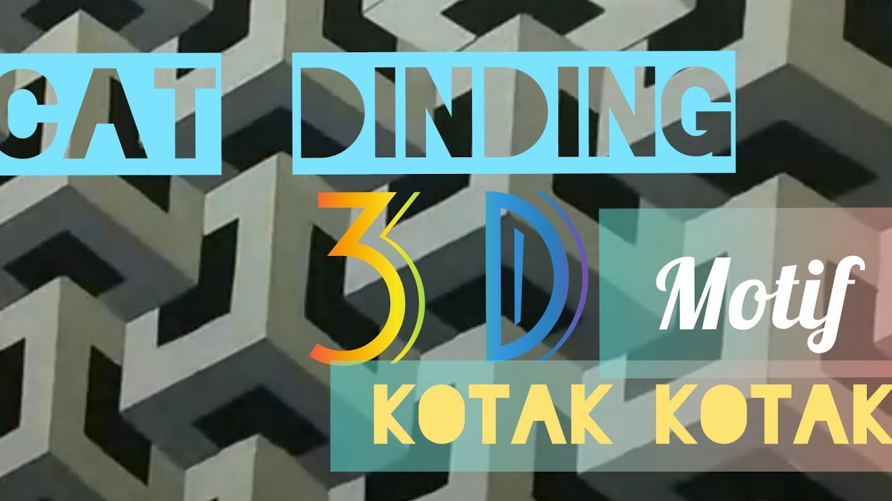 cara mengecat dinding 3 D Motif balok YouTube