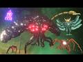 At Night Vs World Eater &amp; Long Horse - 3D Trevor Henderson Monster Size Comparison