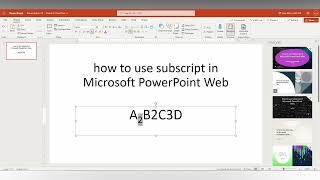 Famous how to use subscript in Microsoft PowerPoint Web Profile