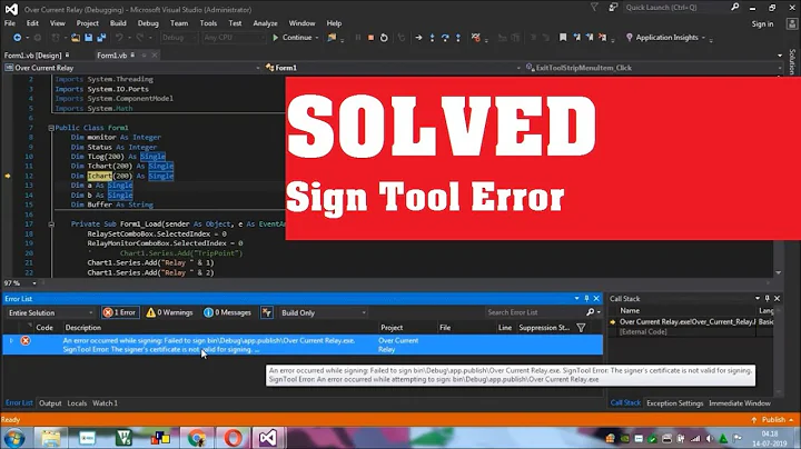 How to solve Signtool.exe not found in Visual Studio 2015