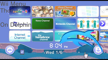 Wii Menu themes on Dolphin Emulator