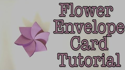 Flower Envelope Card Tutorial | DIY tutorial for explosion box and scrapbook