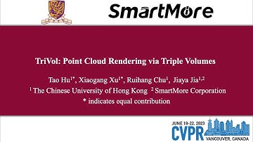 CVPR2023-TriVol: Point Cloud Rendering via Triple Volumes