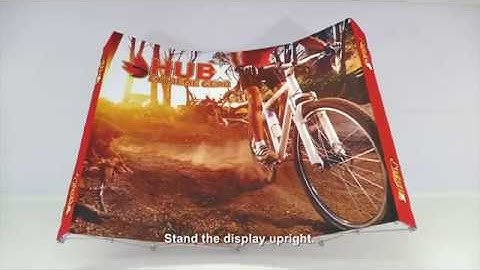 10ft  RPL Curved Fabric Pop Up Display   Setup Tutorial