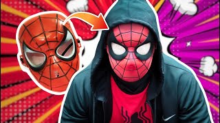 Custom Spiderman Mask Repaint #deeplifeshorts #spiderman #youtubeshorts