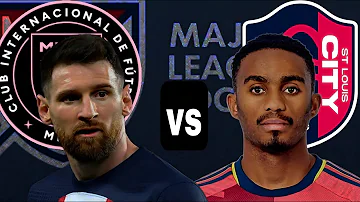 With Lionel Messi on deck, Inter Miami battles St. Louis City , Lionel Messi to face Njabulo Blom.