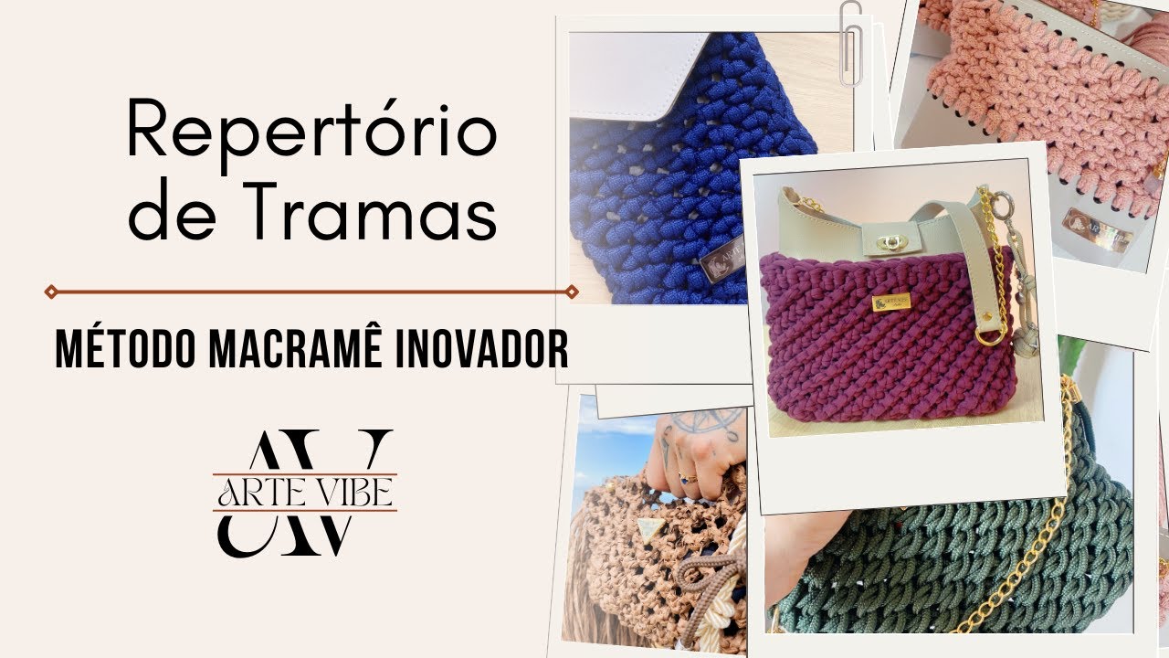 O Truque das Tramas de Macramê | Aumente seu repertório com o conhecimento que você já tem 🪢 Bolsas