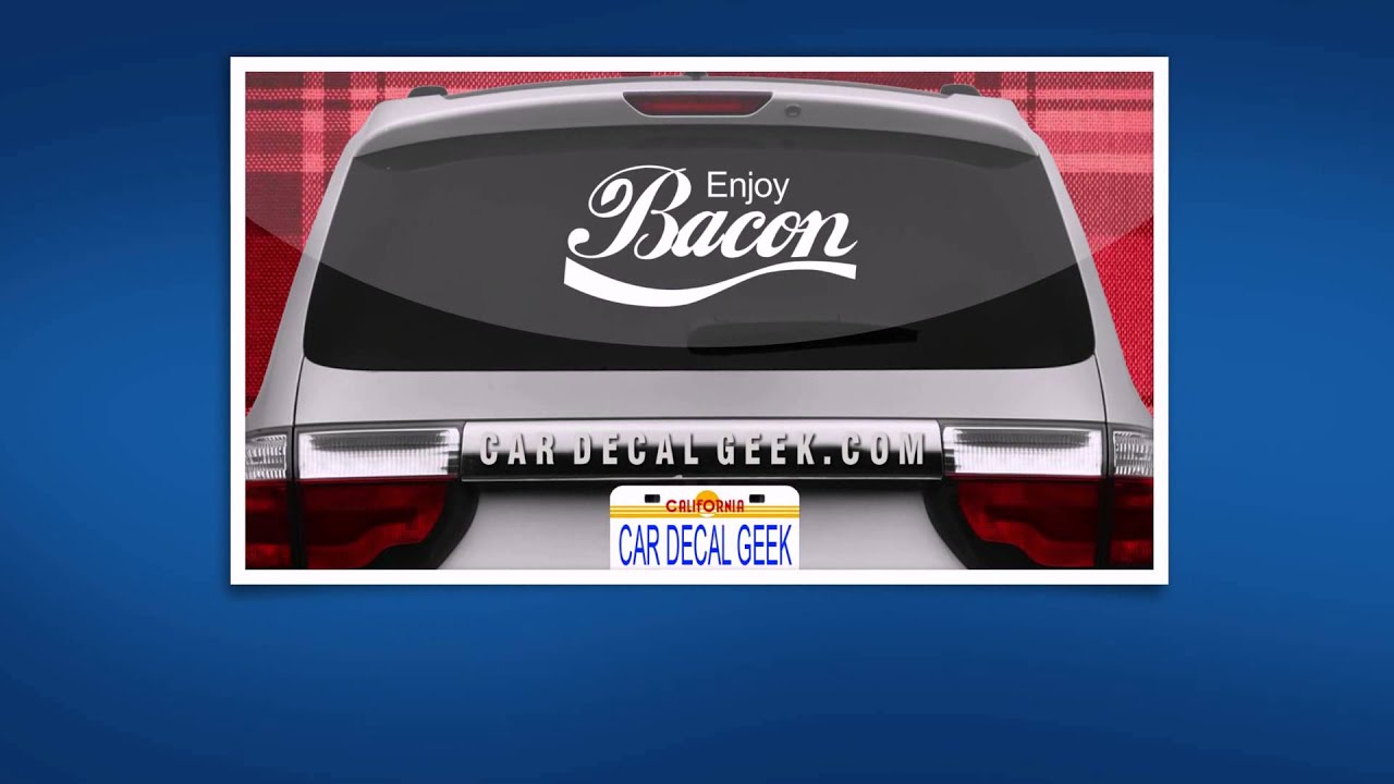 car stickers near me Enjoy Bacon Window Decal & Sticker