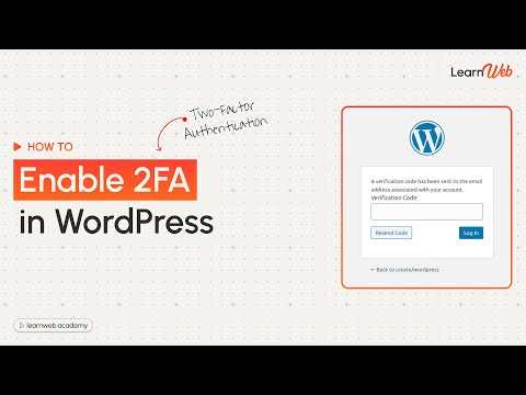 How to Enable Two-Factor Authentication (2FA) in WordPress | Improve WordPress Security