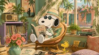 Warm Summer Jazz with Snoopy 🌞 Soft Jazz for Work, Reading & Study screenshot 4