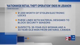 Lebanon police arrest 2 in alleged ‘nationwide retail theft operation’