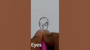 How to Draw SpiderMan! Very easy Tutorial! Spiderman No Way Home! (#shorts )