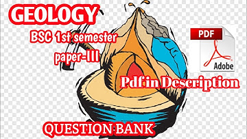 BSC 2ndsemesterGEOLOGY HONOURS(Crystalography & mineralogy)PAPER -III (NOU)2022#shortsvideo#trending