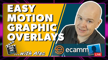 Easily Add Motion Graphics to #EcammLive Overlays: No Software Needed!