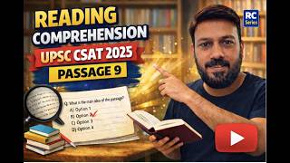 CSAT 2025 Reading Comprehension | UPSC RC Passage PYQ | Over the next 30 years, many countries #csat