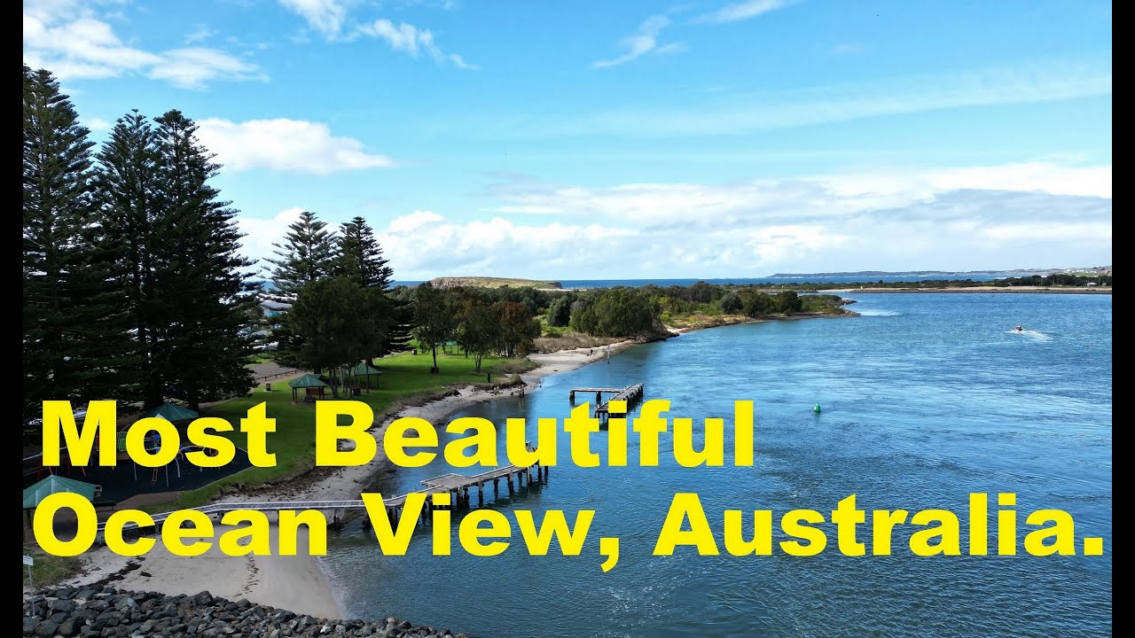 Exploring Windang beach & ocean view-Drone view, NSW Australia.