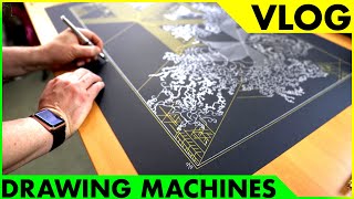 Pen plotting on the SE/A1 AxiDraw Drawing Machine | Vlog #021