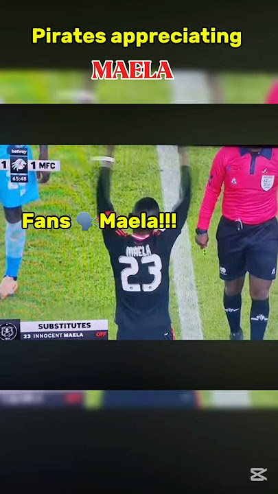 Orlando Pirates fans appreciating Maela on his last game with the club #Maela