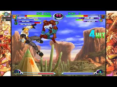 MvC2 Dhalsim 105% 5 fierce relaunch command throw setup, guard break Inferno KO sequences 012025