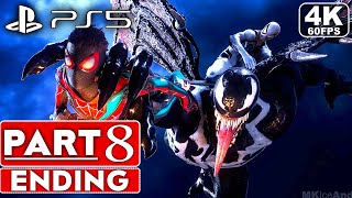 SPIDERMAN 2 ENDING Gameplay Walkthrough Part 8 [4K 60FPS PS5]  No Commentary (FULL GAME)